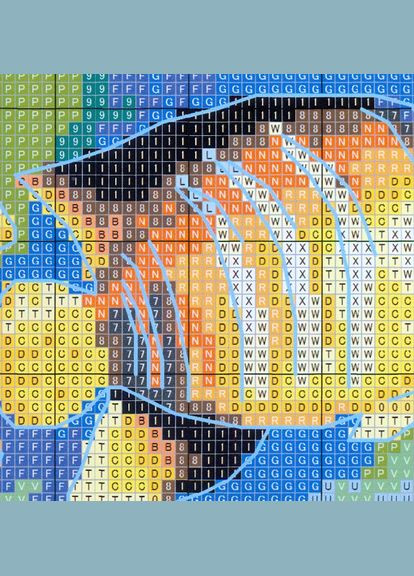 Набір для вишивання за нанесеною на канву схемою "Tropical fish 6". AIDA 14CT printed, 36*44 см Joy Sunday (313614598)