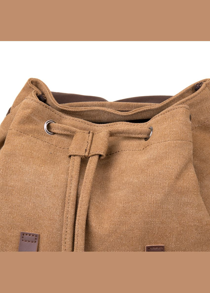 Рюкзак для путешествий мужской с отделом для ноутбука текстильный 20610 Коричневый Vintage (301871502)