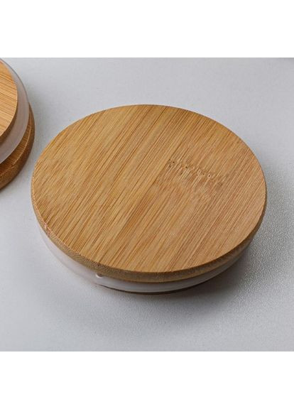 Скляний контейнер з бамбуковою кришкою "Orbita" 8,5x12 см (0,65 л) Stenson (366435011)