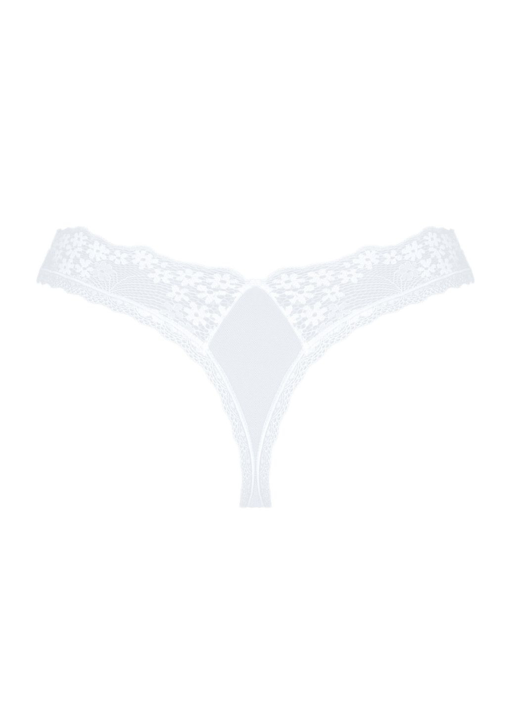 Білий демісезонний трусики-стрінг мереживні heavenlly Obsessive