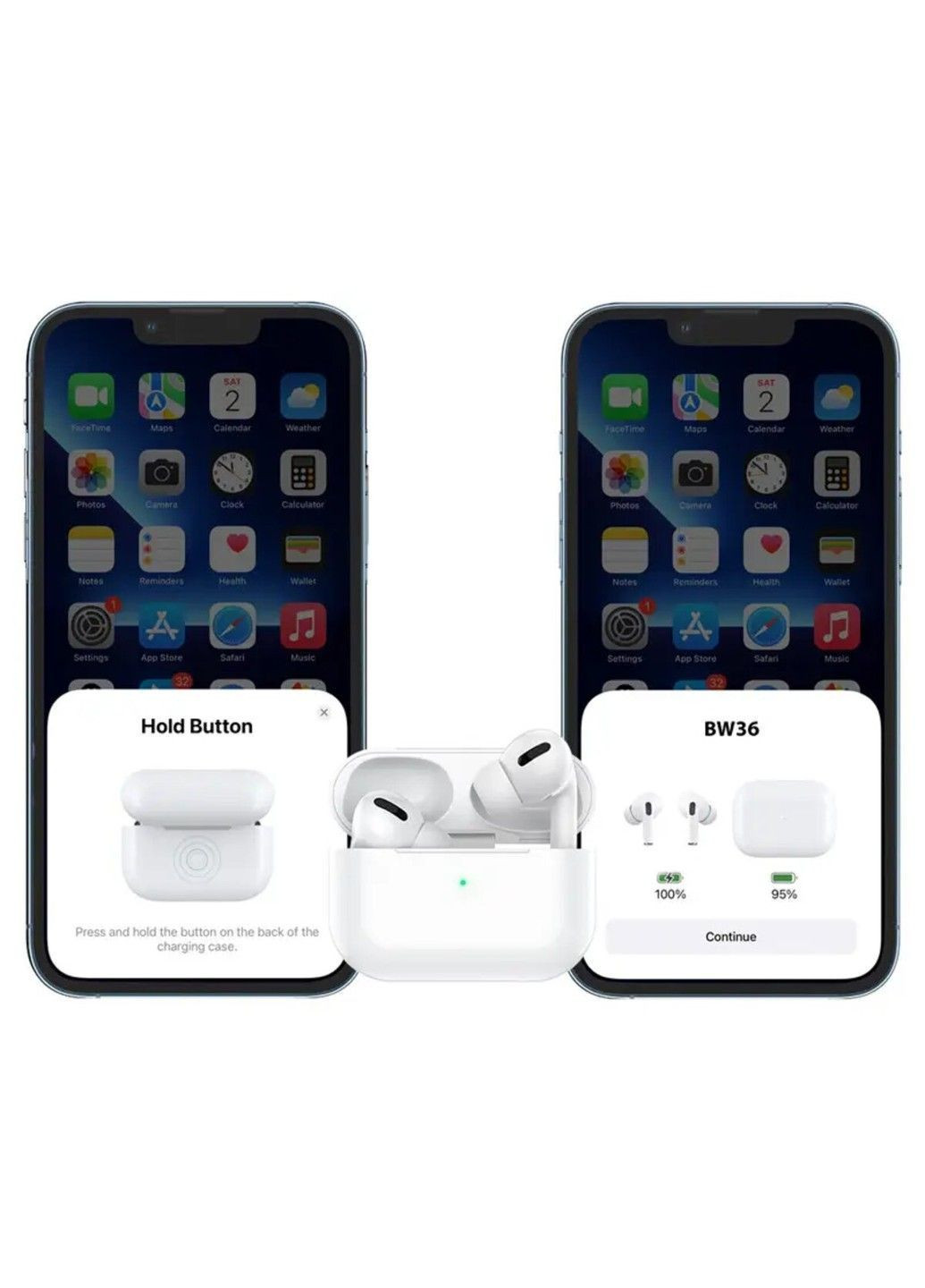 Беспроводные наушники BW36 True wireless ANC noise reduction BT headset White Borofone (371362463)