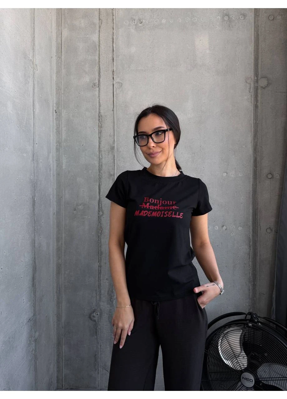 Женская футболка с надписью Fashion - (395478416)