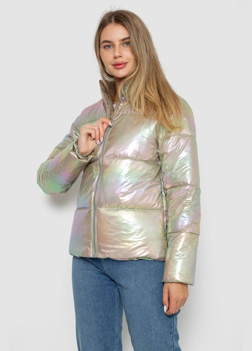 Бежевая куртка женская демисезонная плащевка, 243r2022-2 Ager