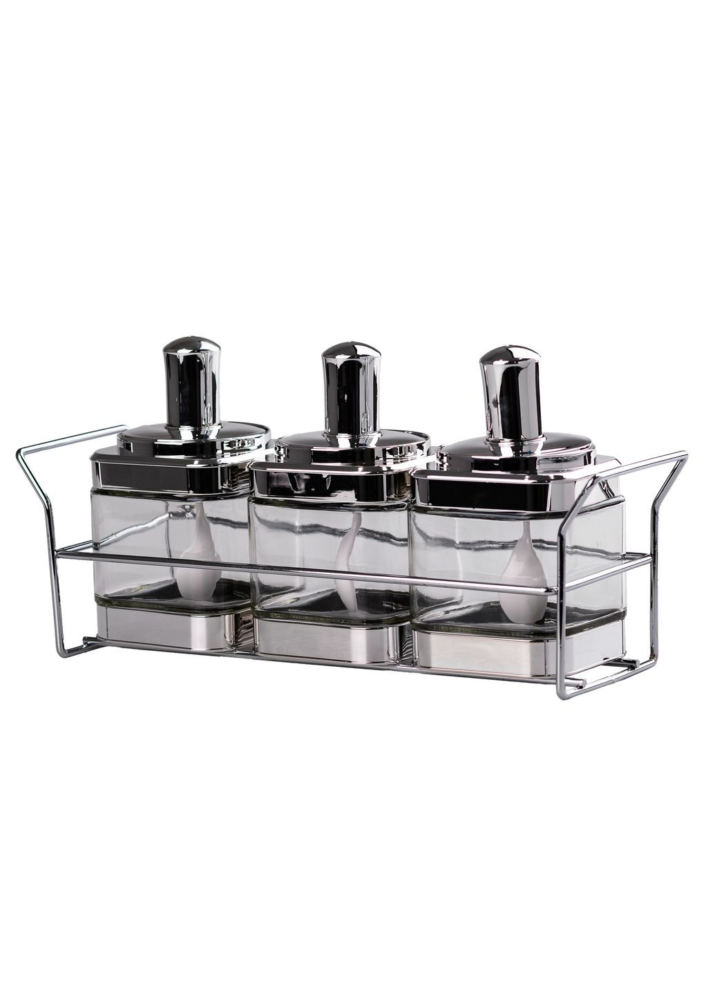 Банки для сипучих продуктів TS Kitchen набір 3 шт скляні HP-531-FS1030Y No Brand HP531FS1030Y (299239609)