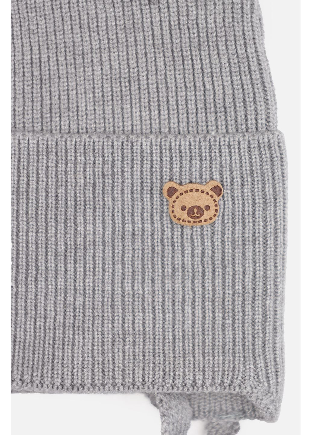 Шапка для мальчика цвет серый ЦБ-00286604 Kraft (365588762)