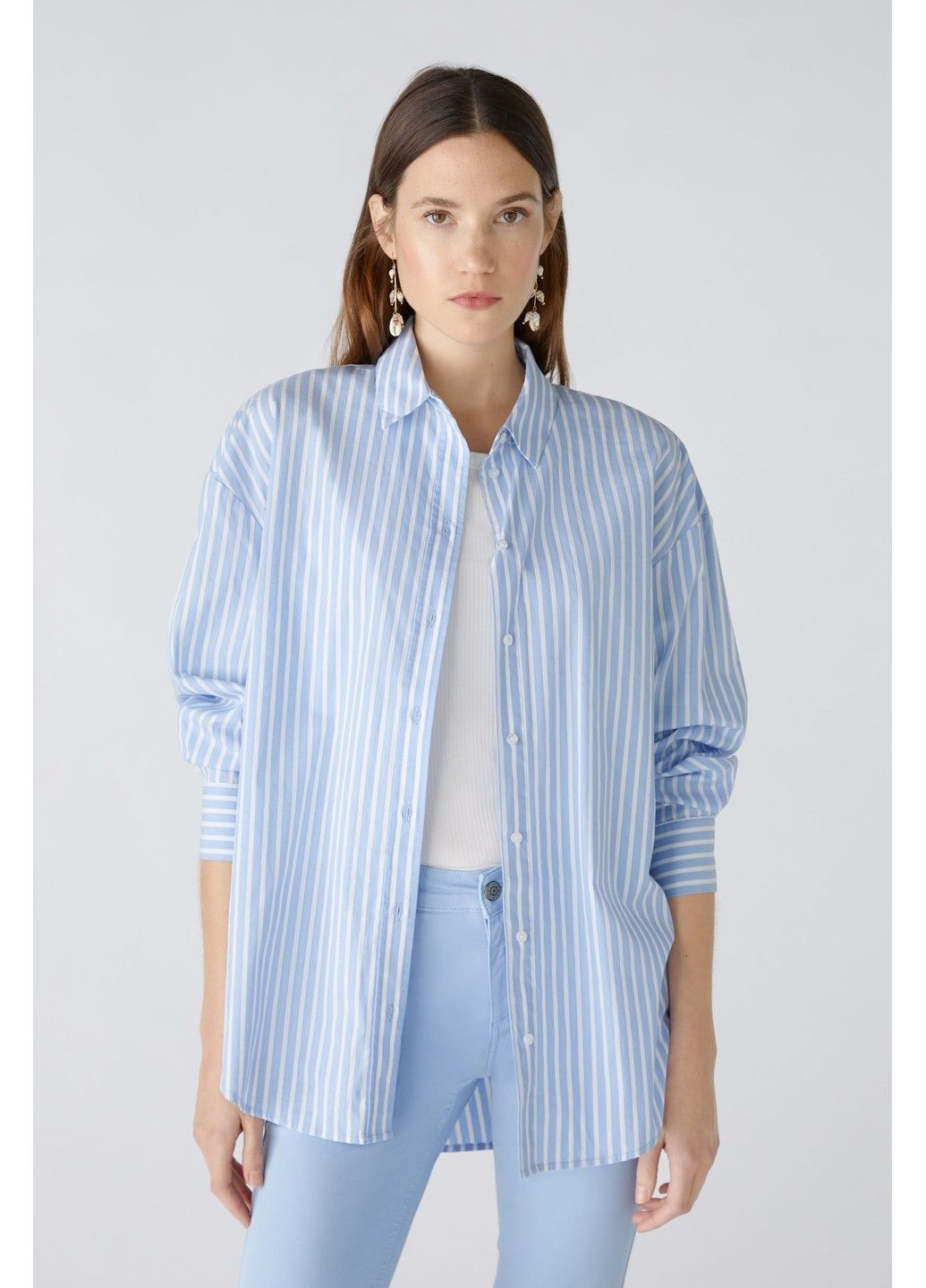 Голубой рубашка Oui