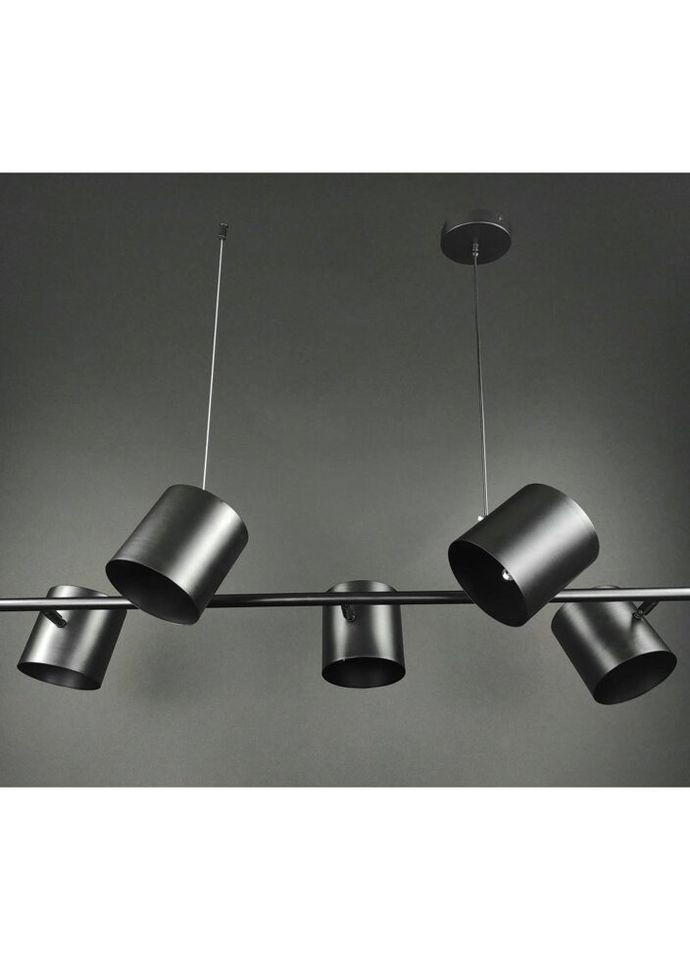 Люстра підвісна на 5 лампочок 27690 Чорний 25-150х40х101 см. Sunnysky (324395780)