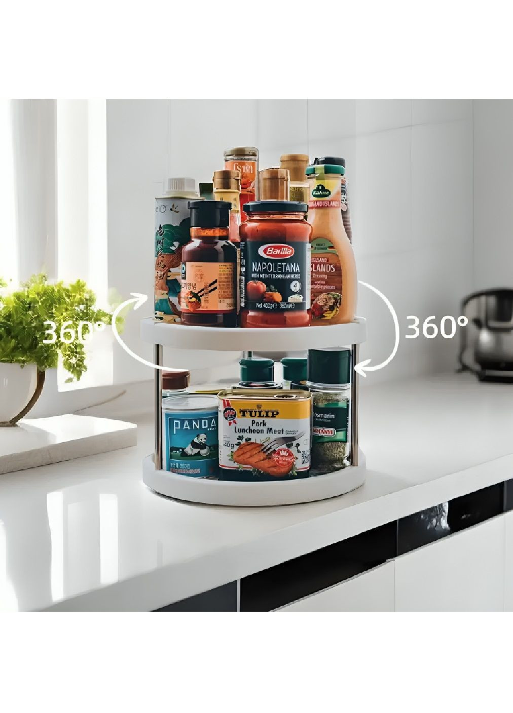 Триярусний органайзер підставка стійка для косметики кухонного приладдя особистих речей (480940-Prob) Unbranded (348781816)