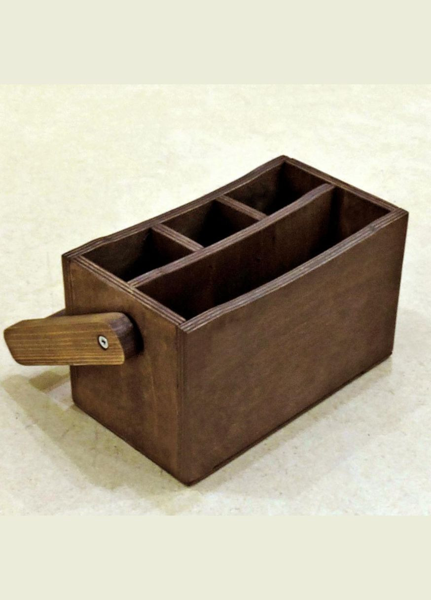 Підставка для столових приборів з дерева Сьюджо капучино (ПСП-001609) No Brand (327423551)