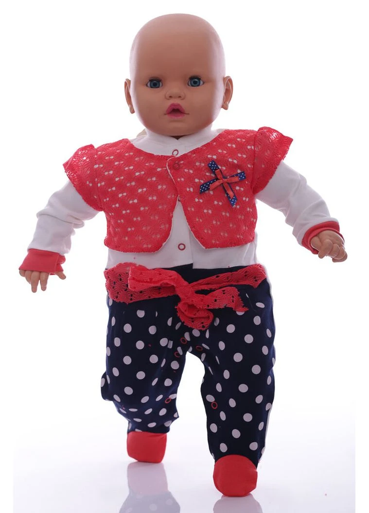 Человечек для девочки трикотажный с поясом красный 68 см (37055) BABYKROHA (297197879)