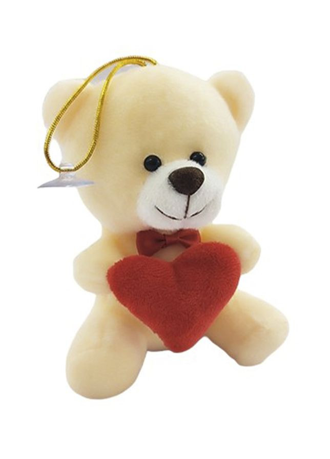 Текстильный сувенир Медвежонок "Михасик" с сердечком цвет молочный ЦБ-00244317 Гулівер Країна (282925565)