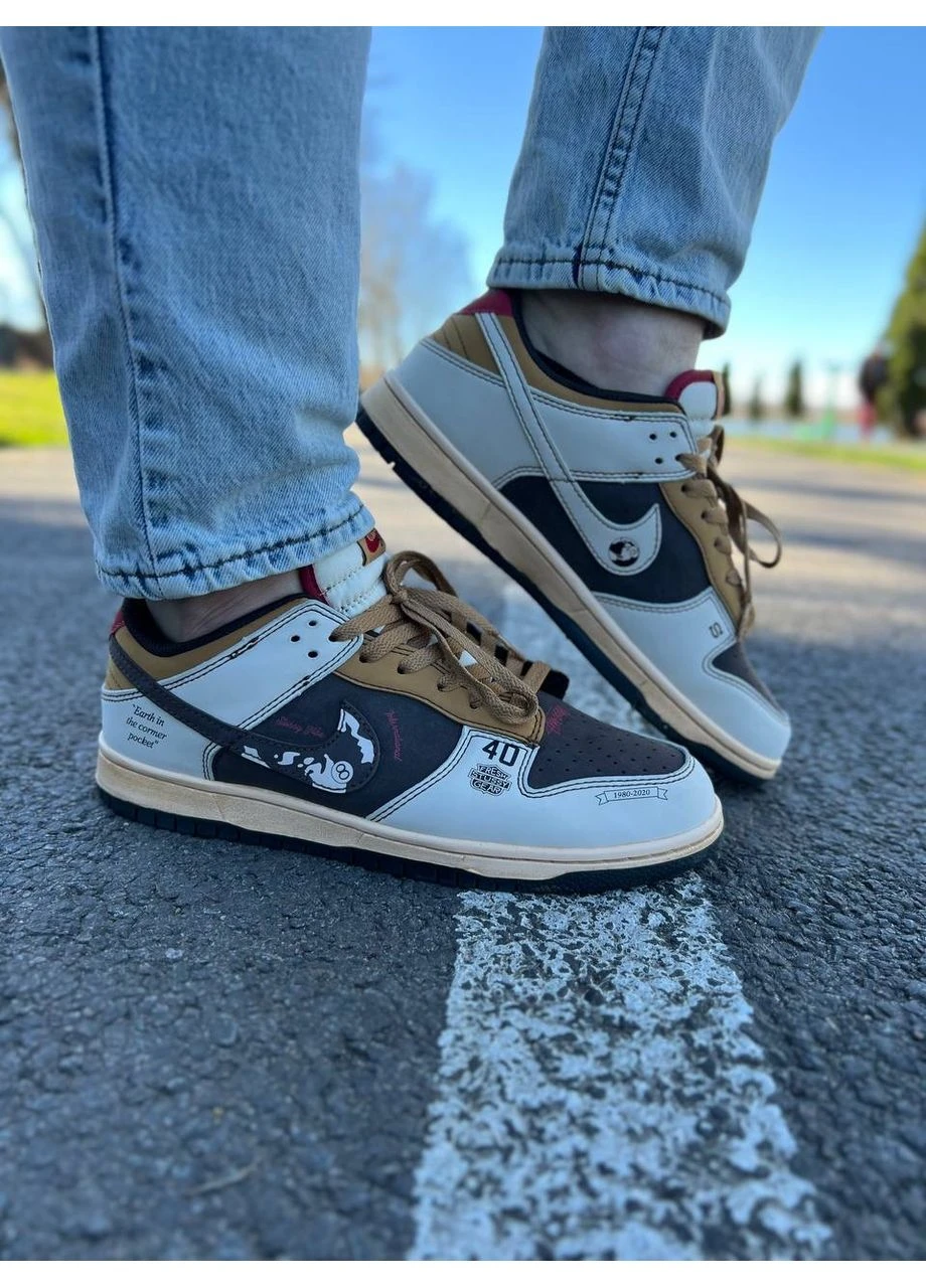Комбіновані літні кросівки nike sb dunk low x stussy 40th найк сб данк No Brand
