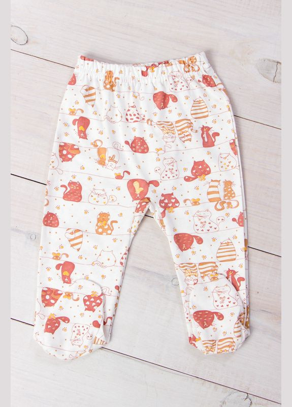 Носи своє повзуни ясельні для дівчинки "резина" (p-9447) абстрактний бежевий повсякденний кулір виробництво - Україна