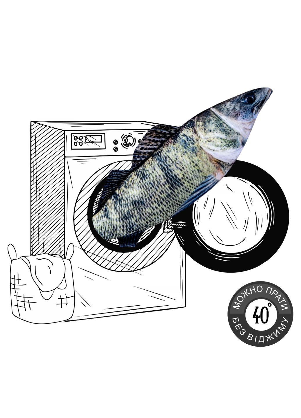 Мягкая игрушка антистресс Судак 30см 33082 WONKEY (331146037)