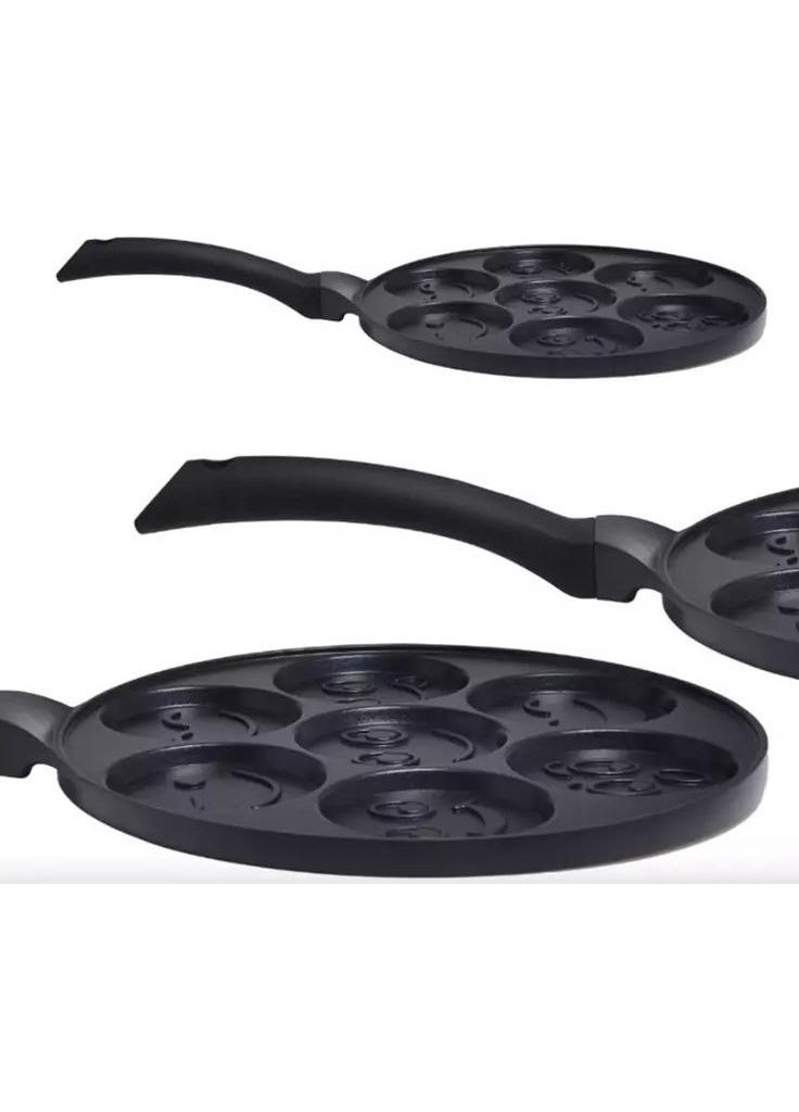 Сковорода индукционная "Улыбка" Ø26см для оладий, с антипригарным покрытием Kamille (372171990)