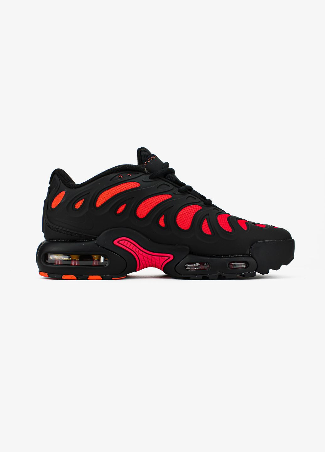 Кросівки жіночі і чоловічі Nike Air Max TN Plus Drift black dragon red | Найк Аір Макс ТН чорні червоні No Brand червоні всесезони (311675150)