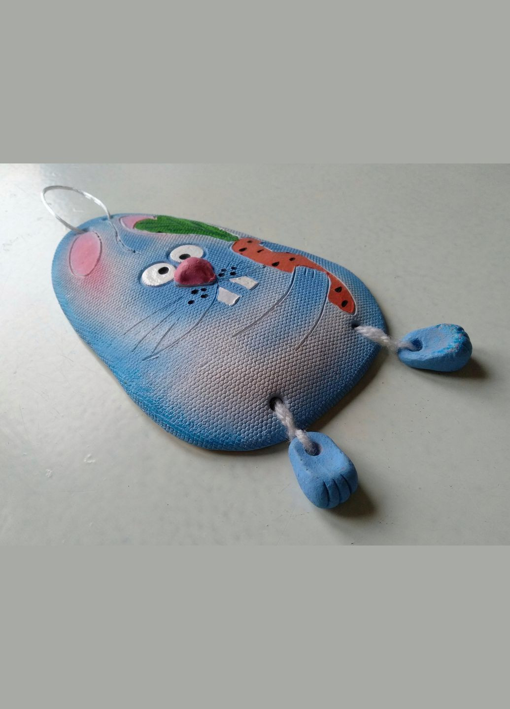 Керамічне настінне панно «Зайчик з морквинкою» Коти&Ангели (315049155)