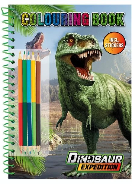 Dinosaur Expedition Розмальовка з наліпками Yes (321618817)