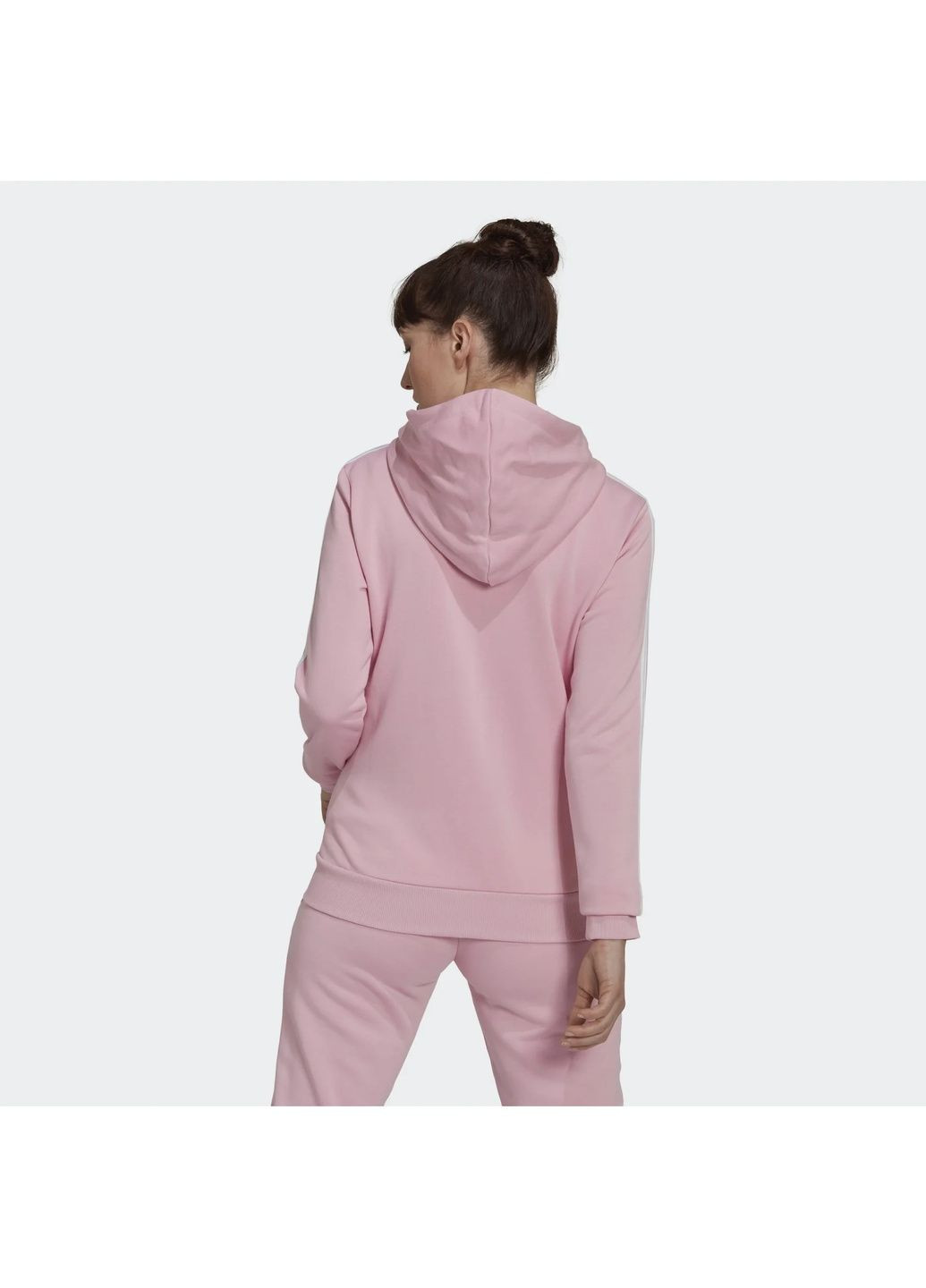 Женская толстовка Essentials French Terry 3-Stripes Pink HL2059 adidas (365963369)