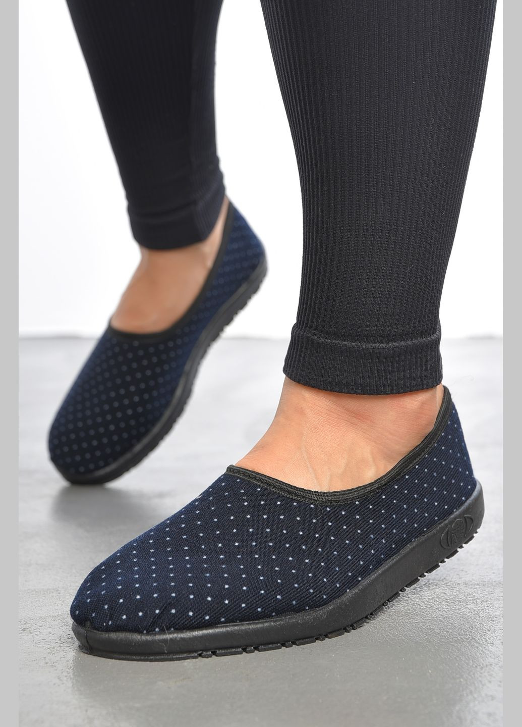 Капці жіночі темно-синього кольору Let's Shop (303015463)