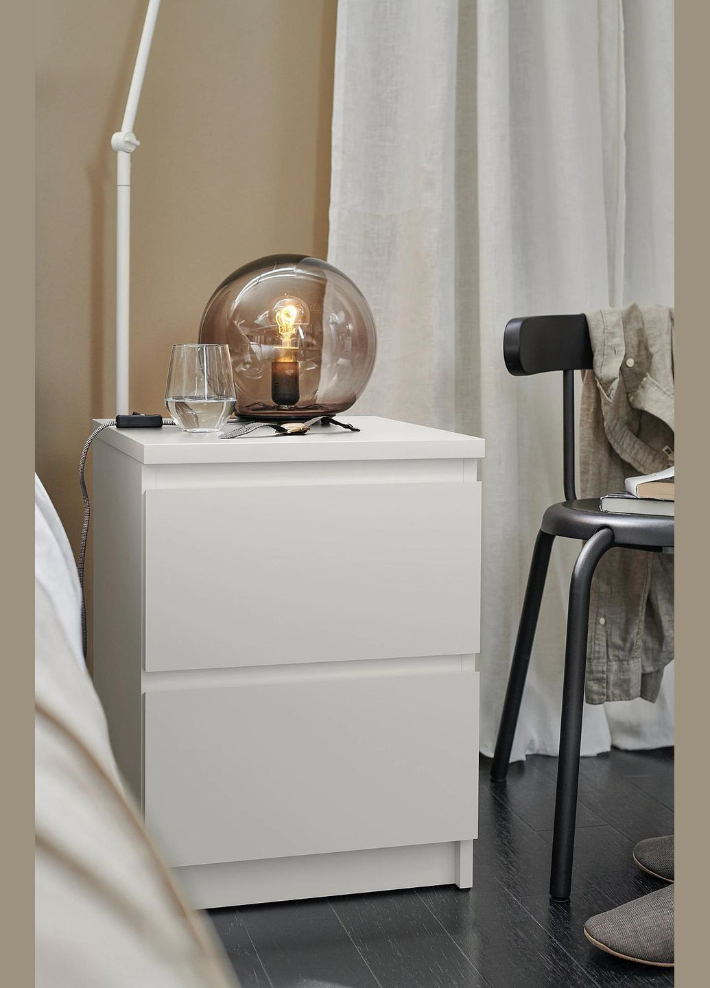 Настільна лампа ІКЕА FADO 25 см Сірий (40356300) IKEA (267902341)