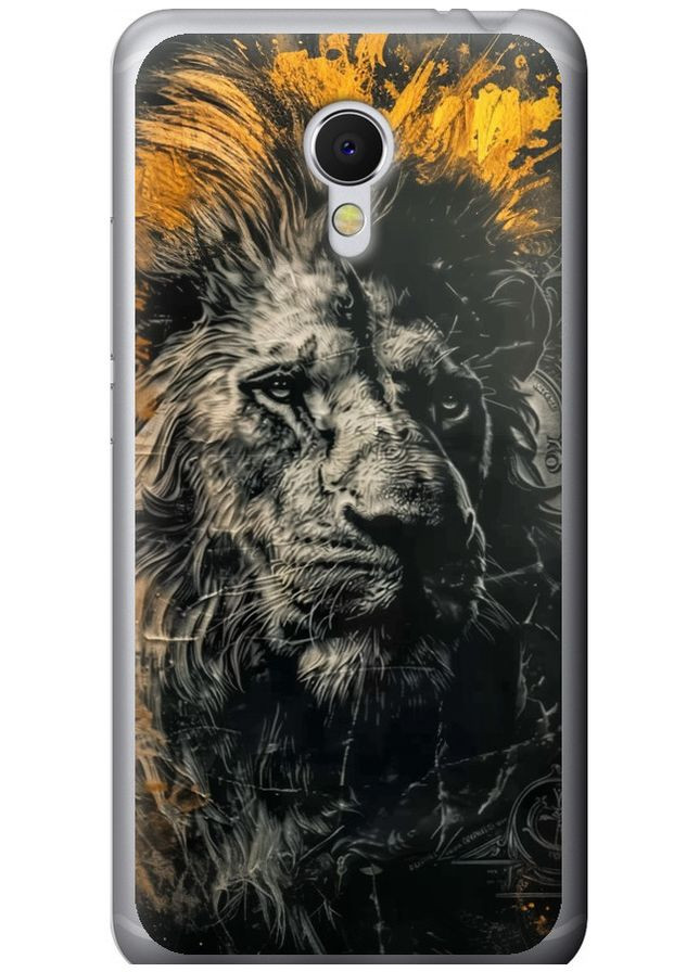 2D пластиковий чохол 'Лев у золотих фарбах' для Endorphone Meizu MX6 (297659194)