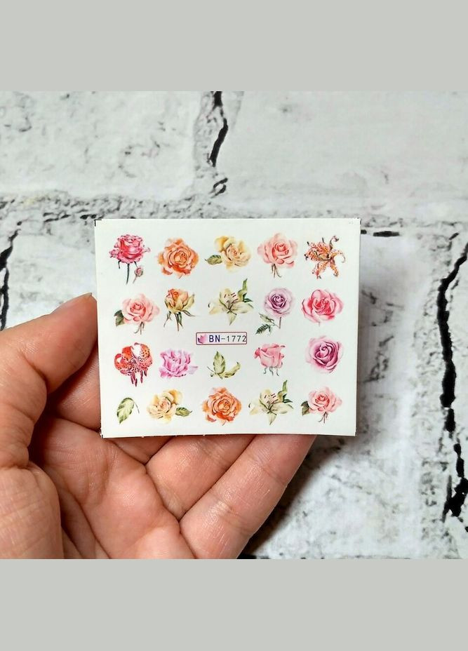 Слайдеры для ногтей наклейки Цветы No Brand (330644090)