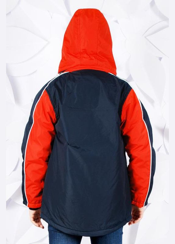 Темно-синя демісезонна якісна демісезонна куртка-парка для хлопчика Grace