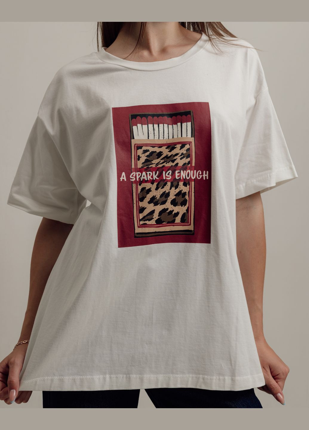 Футболка біла Mira mia - (339602899)