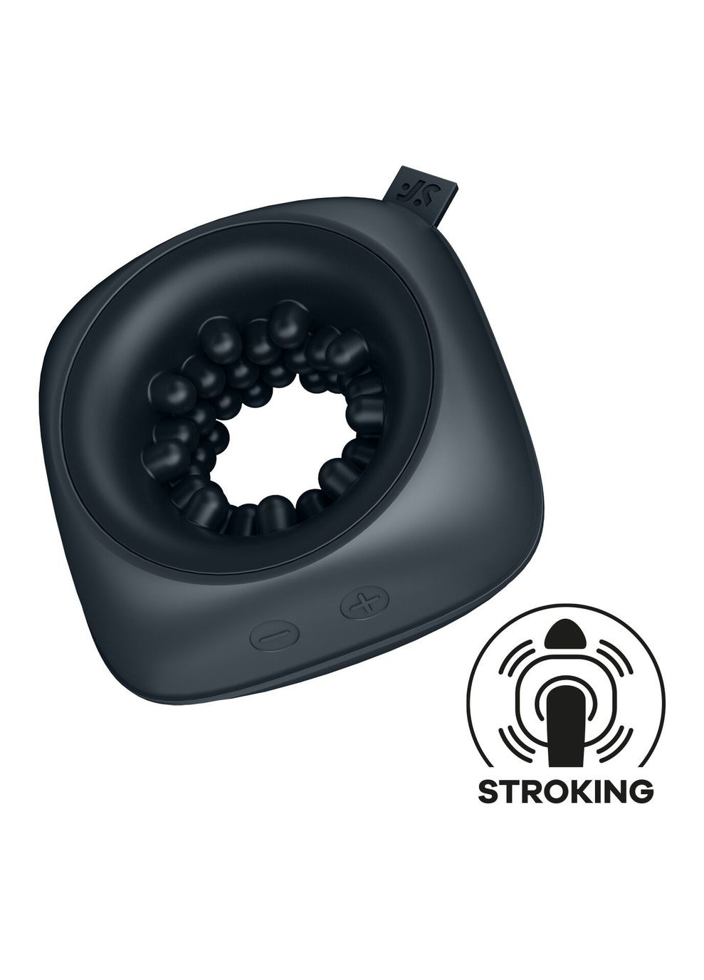 Мастурбатор Ring Stroker, 12 режимів вібрації, універсальний, компактний Satisfyer (300374769)