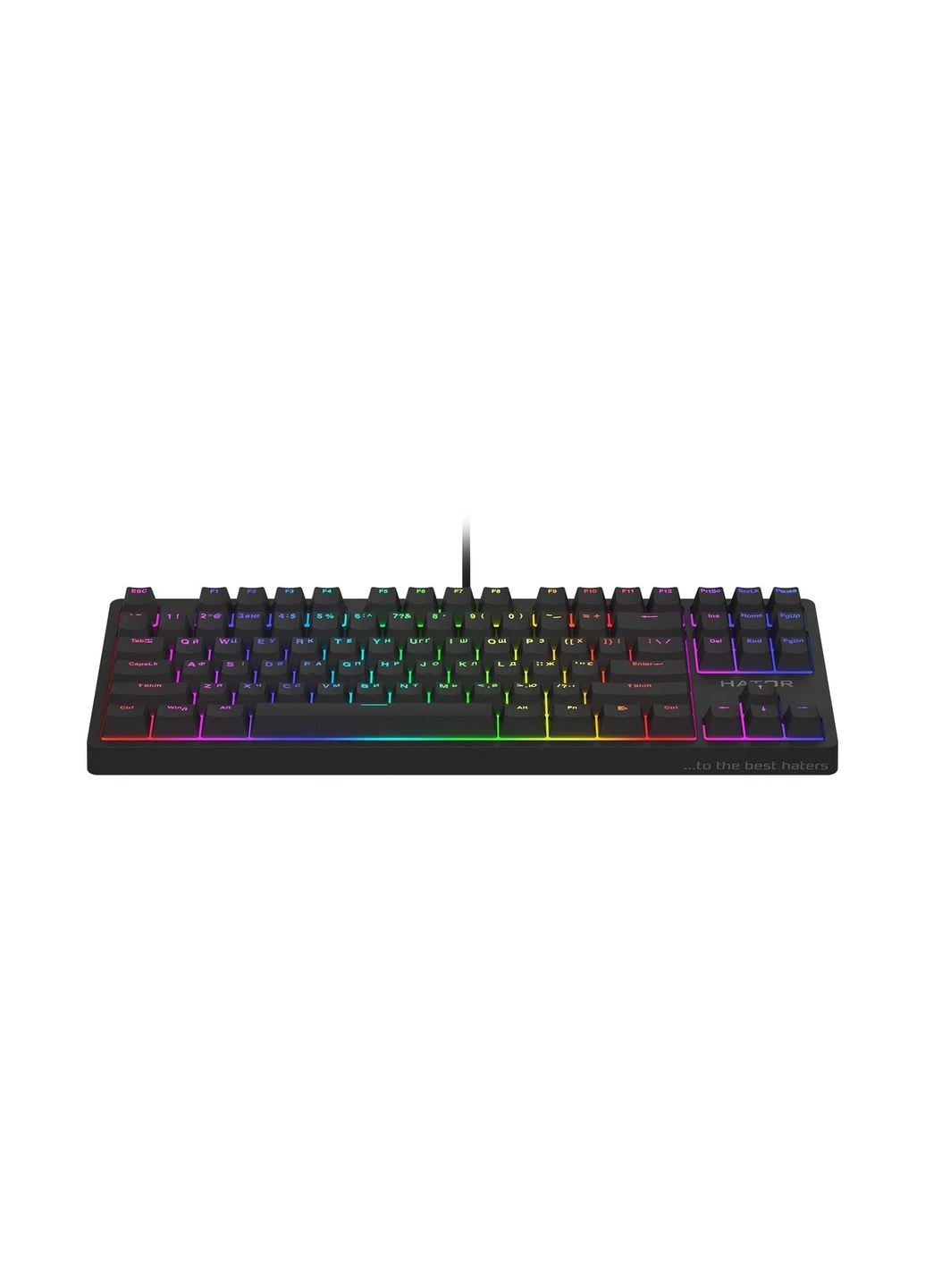 Клавиатура (HTK-520) Hator Rockfall 2 Mecha TKL Orange USB Black (356149539)