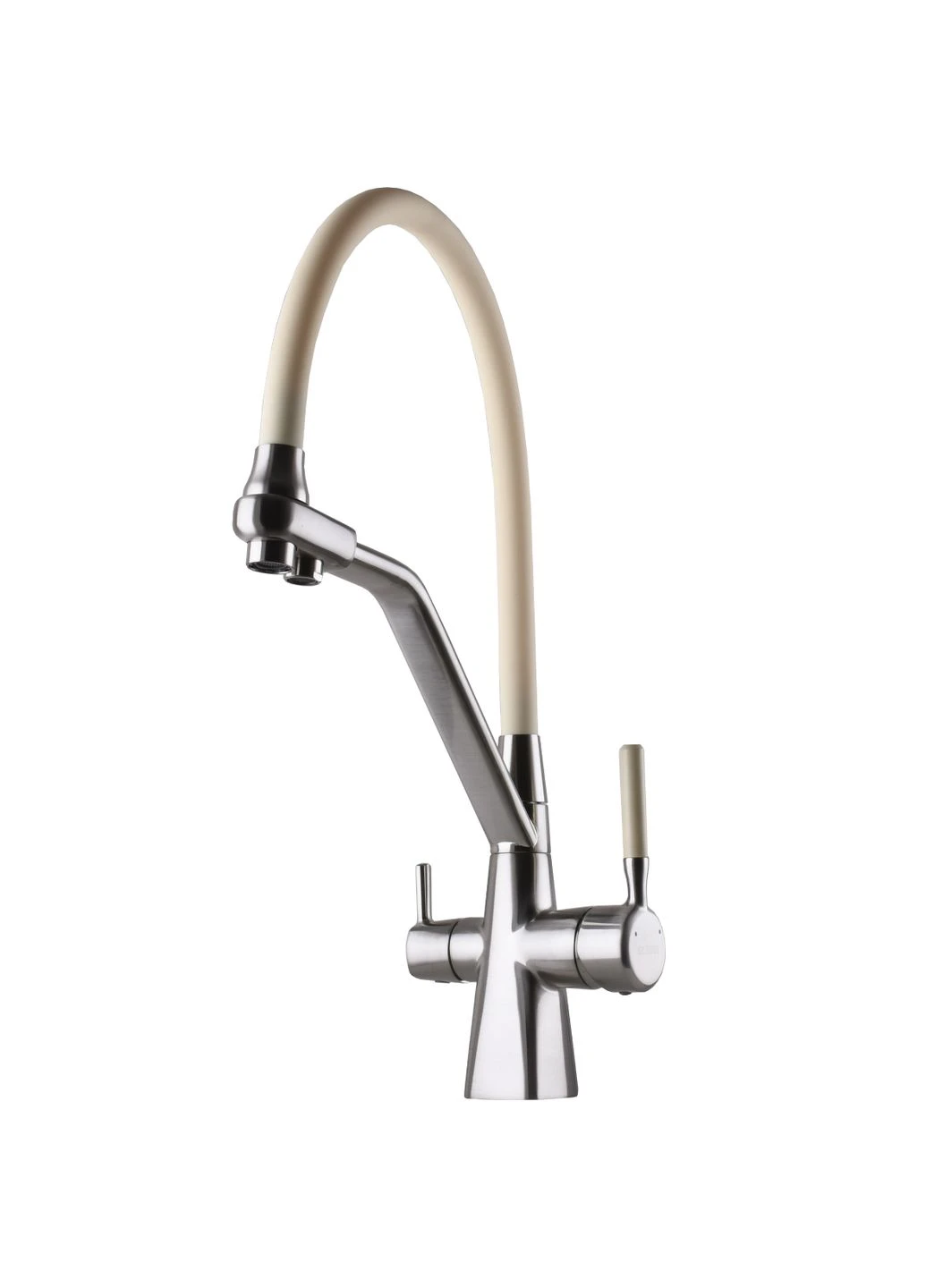 Змішувач для кухні під осмос GLLR-0700-L-08-06 гофрований на гайці латунь, Сталь Globus Lux (335040339)