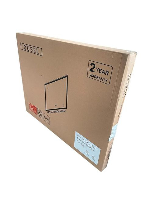 Дзеркало LED DEM2071D Black кругле 100смх100см сенсорне включення + підігрів Dusel (316720454)