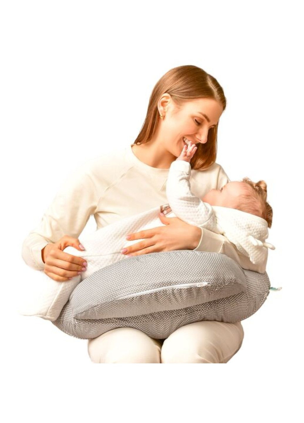 Подушка для годування диванчик 60х70х16 см (Горошок) IDEIA (332163803)