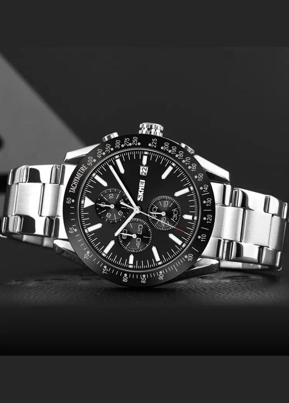 Часы наручные мужские 9253SIBK, часы мужские классика, часы подростковые, крутые мужские часы Skmei (364664367)