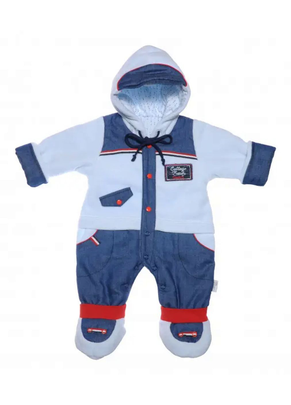 Демісезонний комбінезон для хлопчика 10221-01/26 блакитний Garden Baby (302243875)