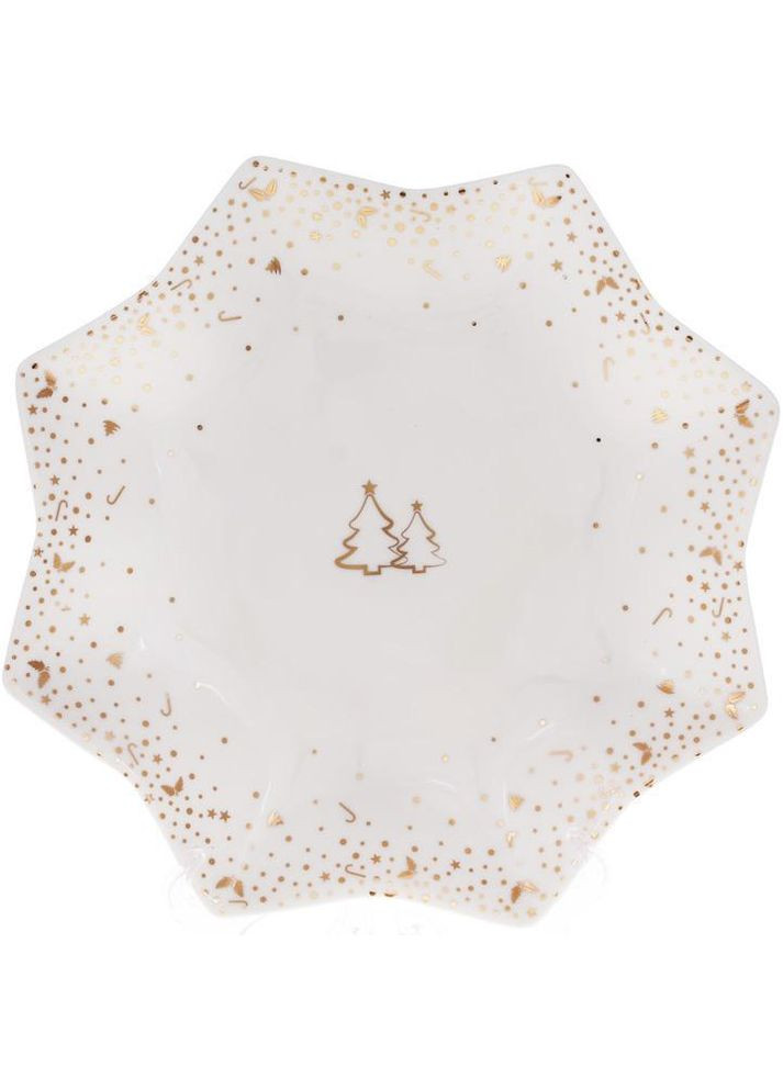 Блюдо в формі сніжинки "Зимова феєрія" 30см, порцелянове Bona (330018192)