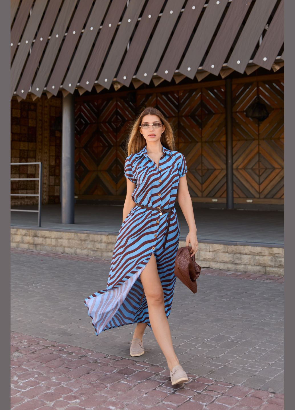 Светло-синее платье MN