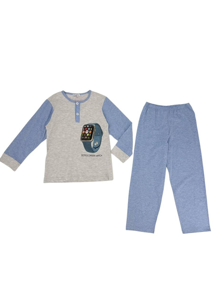 Голубая пижама, ст. 172626, watch, 6 лет, 116 см Sottocoperta