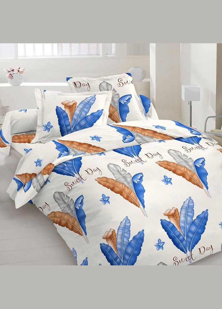 Сімейний комплект постільної білизни 100% Бавовна 200х220 см Vital-Textile Bls-1046 (327794305)