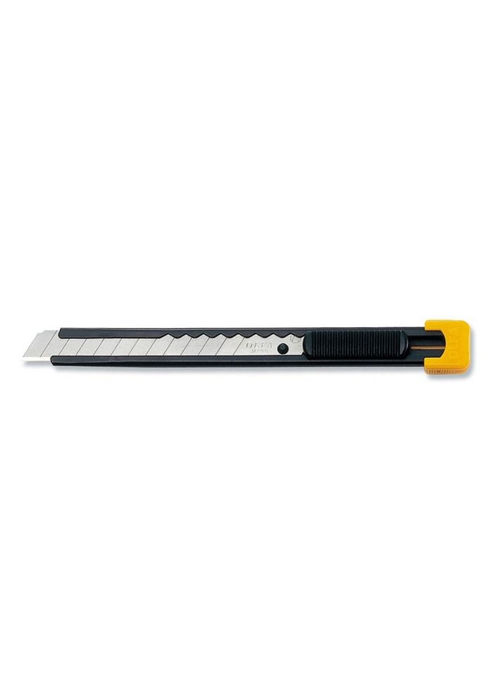 Нож S, лезвие 9 мм, металлический корпус, механизм фиксации лезвия и съемная клипса (11631) Olfa (264744090)