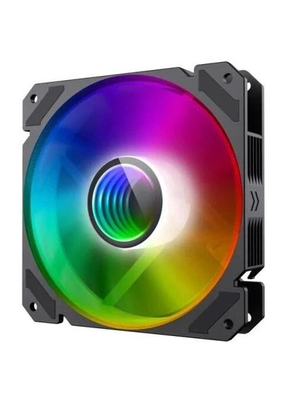Вентилятор 120 мм, Rainbow Force C9 "Infinity", Black, 120х120х25 мм, ARGB подсветка, 1200 об/мин, 28.8 дБ, 3-pin/Molex GameMax (395351634)