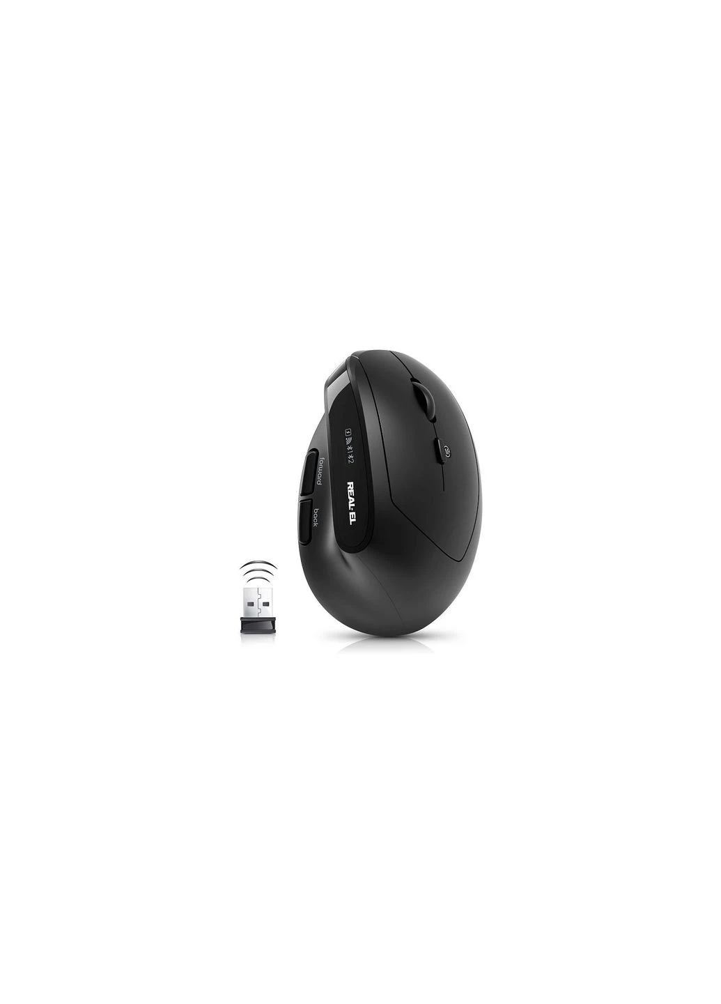 Мишка (EL123200058) Real-El RM-490W Wireless/Bluetooth Black (399996120)