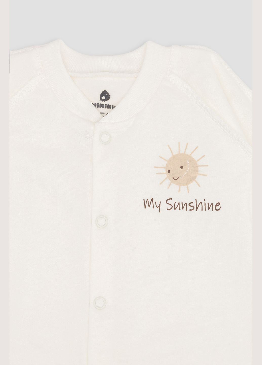 Комбінезон яслі для новонароджених колір молочний ЦБ-00258527 Minikin (306831585)