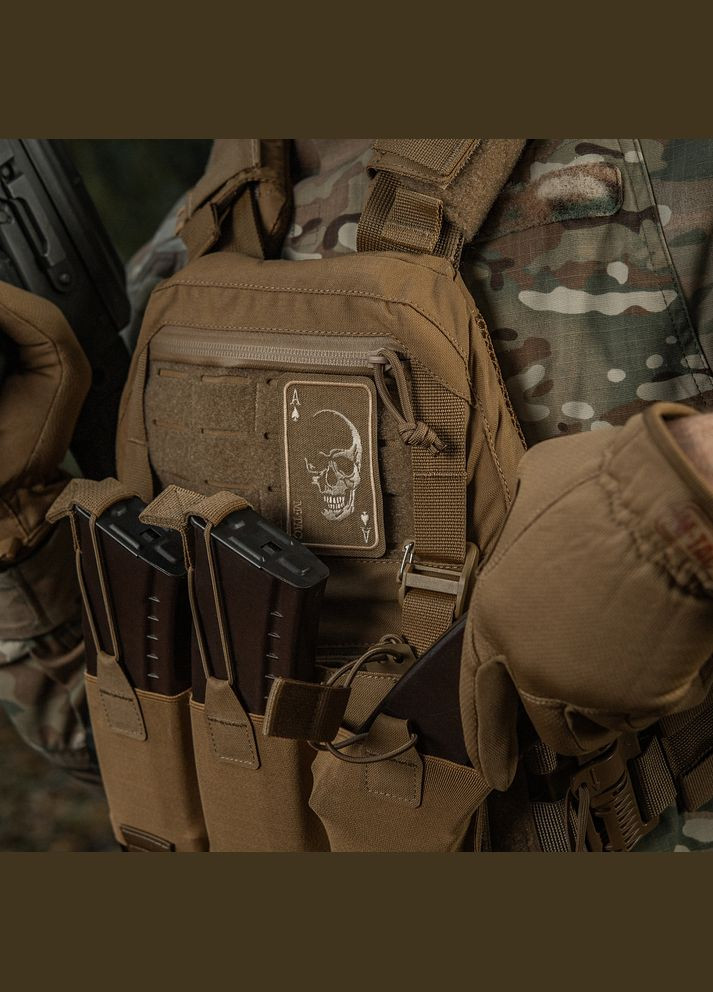 Нашивка Face of war (вишивка) Coyote M-TAC (315047846)