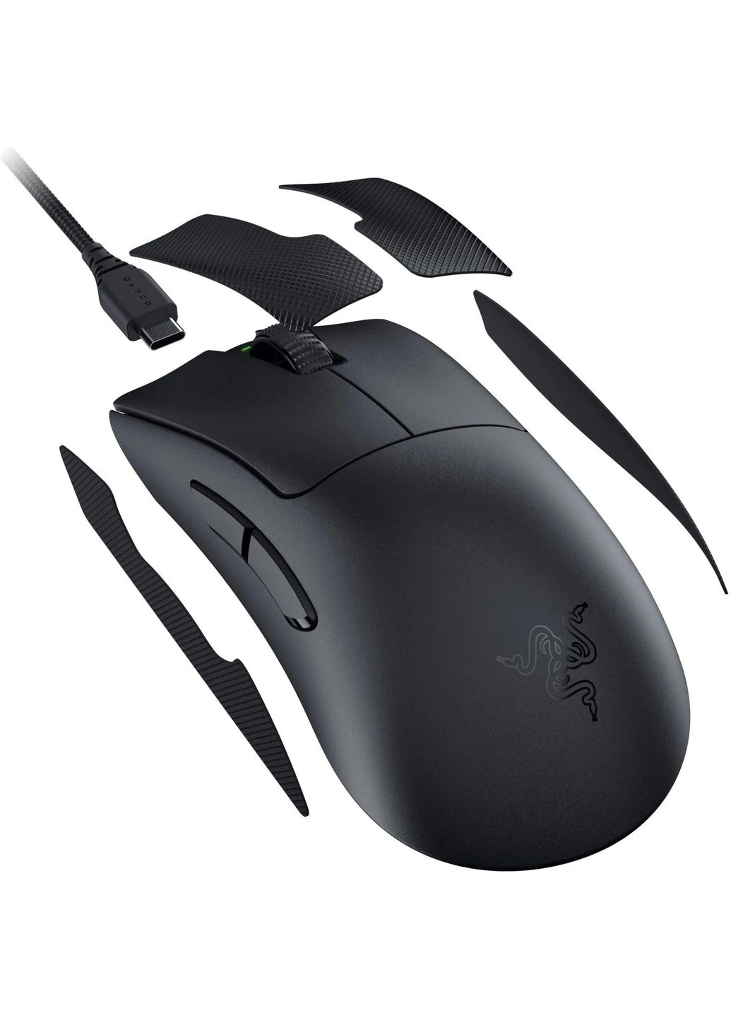 Миша Deathadder V3 Pro, USB-A/WL/BT, черный Razer (388411490)
