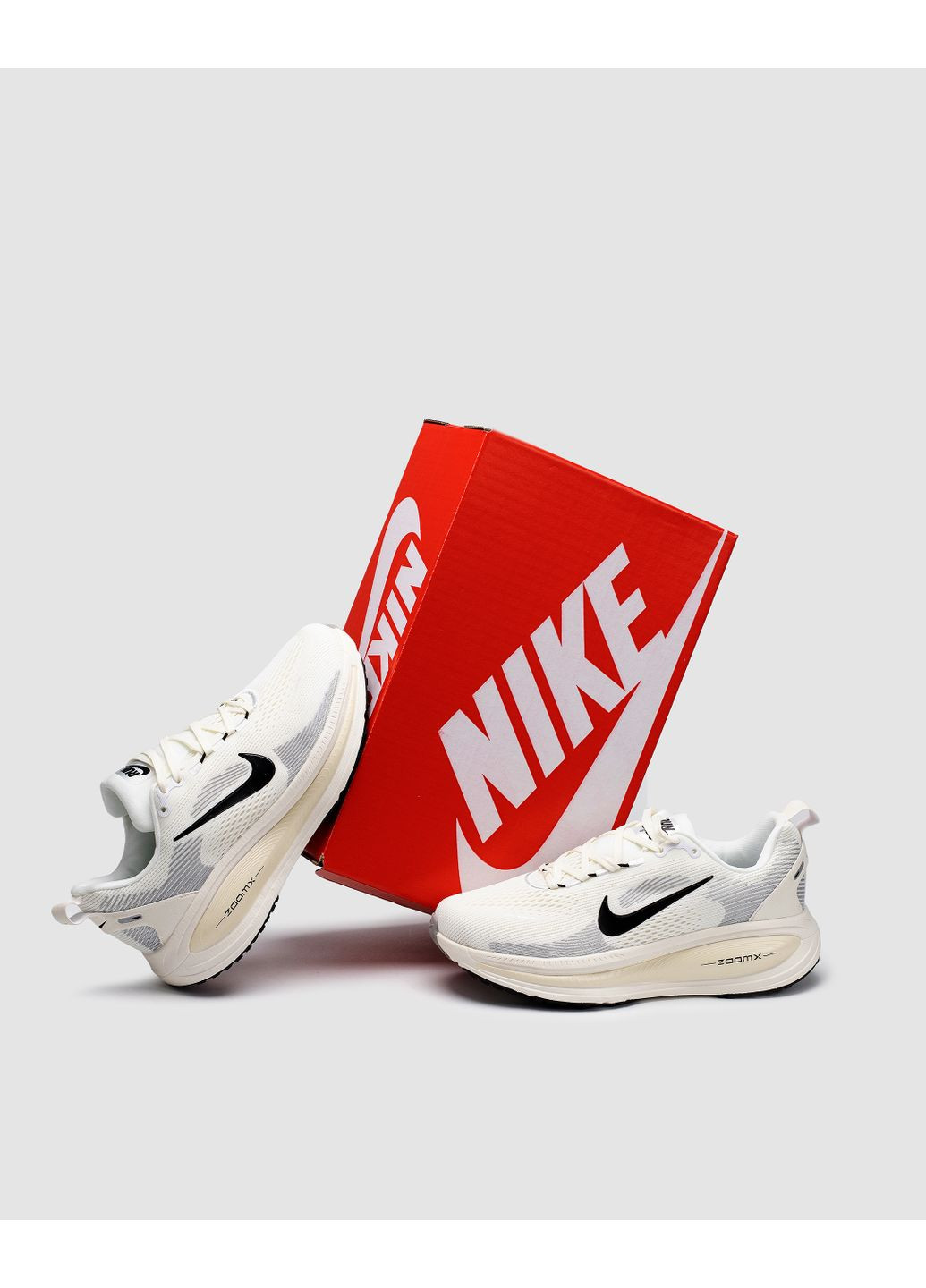 КРОССОВКИ ЖЕНСКИЕ NIKE ZOOM VOMERO 18 SUMMIT WHITE / BLACK / COCONUT MILK НАЙК АИР ЗУМ ВОМЕРО 18 No Brand чёрные демисезоны (367169558)