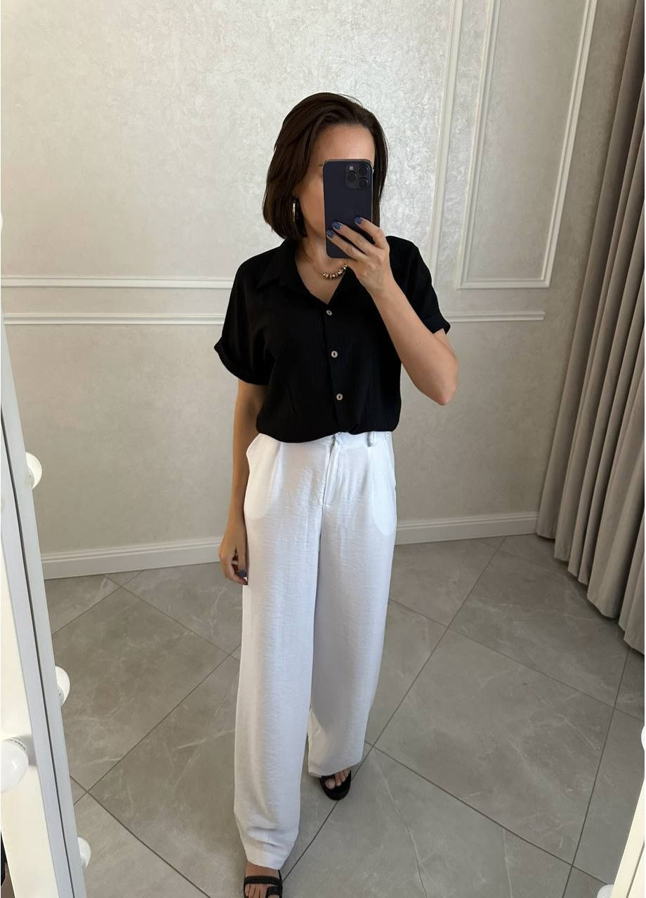 Легка сорочка з американського крепу вільного крою — заміри в описі GD/GL Модний простір (360476246)