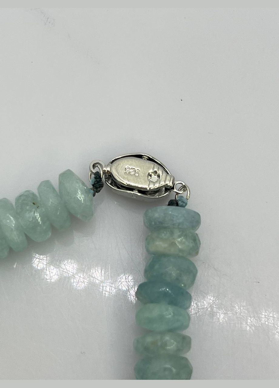 Бусы аквамарин 9х4 мм 40 см No Brand (305836845)