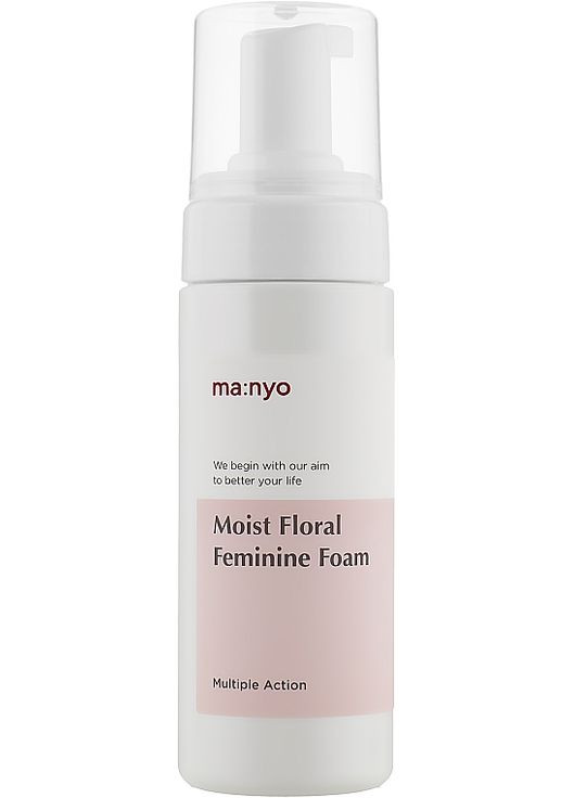 Увлажняющая цветочная пенка для интимной гигиены - Moist Floral Feminine Foam 150ml (856804-26014964) Manyo (368605729)